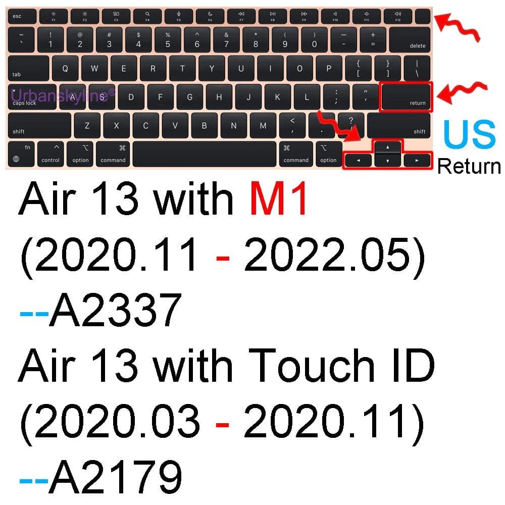 image-Keyboard Cover for Macbook Air 13 M2 15 Pro 14 M3 13 M1 16 Retina 11 Silicone Protector Skin Case A3113 A3114 A2681 A2941 A2992