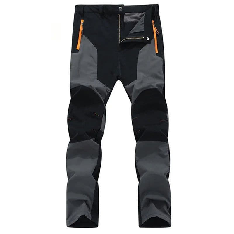 image-TRVLWEGO Men Summer Hiking Pants Wear-resistant Water Splash Prevention Quick Dry UV Proof Elastic Thin Camping Trousers