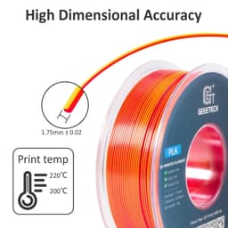 image-Geeetech Double Colors BiColor Silk PLA Filament , 3D Filament 1,75 mm 1KG Spool Wire (+/-0.03mm) Vacuum packaging