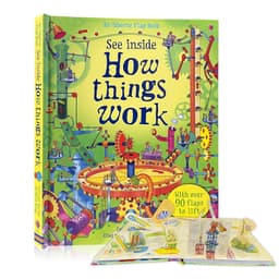 image-How Things Work Usborne See Inside Science Education English Flap Picture Cardboard Book for Kids Child Learning Toys Montessori