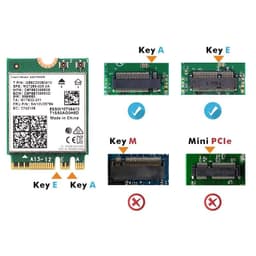 image-WiFi Intel AX210 Bluetooth 5.3 M.2 Wireless Card AX210NGW 5374Mbps 2.4Ghz 5Ghz 6Ghz 802.11ax Wifi Adapter For laptop PC