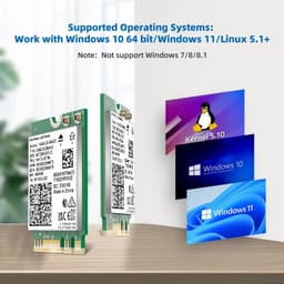 image-WiFi Intel AX210 Bluetooth 5.3 M.2 Wireless Card AX210NGW 5374Mbps 2.4Ghz 5Ghz 6Ghz 802.11ax Wifi Adapter For laptop PC
