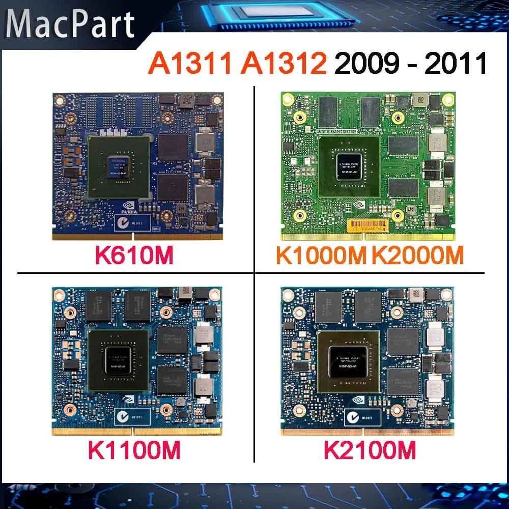 image-Quadro K610M 1GB K1000M K1100M K2000M K2100M 2GB Video Card K610 K1000 K1100 K2000 K2100 For iMac A1311 A1312 2009 2010 2011
