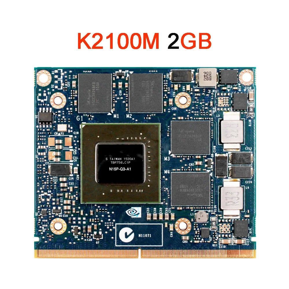 image-Quadro K610M 1GB K1000M K1100M K2000M K2100M 2GB Video Card K610 K1000 K1100 K2000 K2100 For iMac A1311 A1312 2009 2010 2011