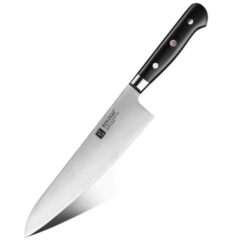 image-XINZUO 210mm Chef Knife 3 Layer 440C Core Clad Steel Kitchen Knives Stainless Steel Sharp Butchers Gyutou Knife with G10 Handle