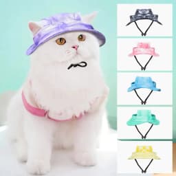 image-Pet Hat With Ear Holes Sunscreen Baseball Cap For Large Medium Small Dogs Summer Dog Cap Sun Hat Outdoor Hiking Hat Pet Product