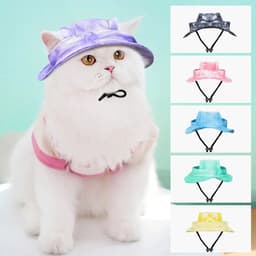 image-Pet Hat With Ear Holes Sunscreen Baseball Cap For Large Medium Small Dogs Summer Dog Cap Sun Hat Outdoor Hiking Hat Pet Product