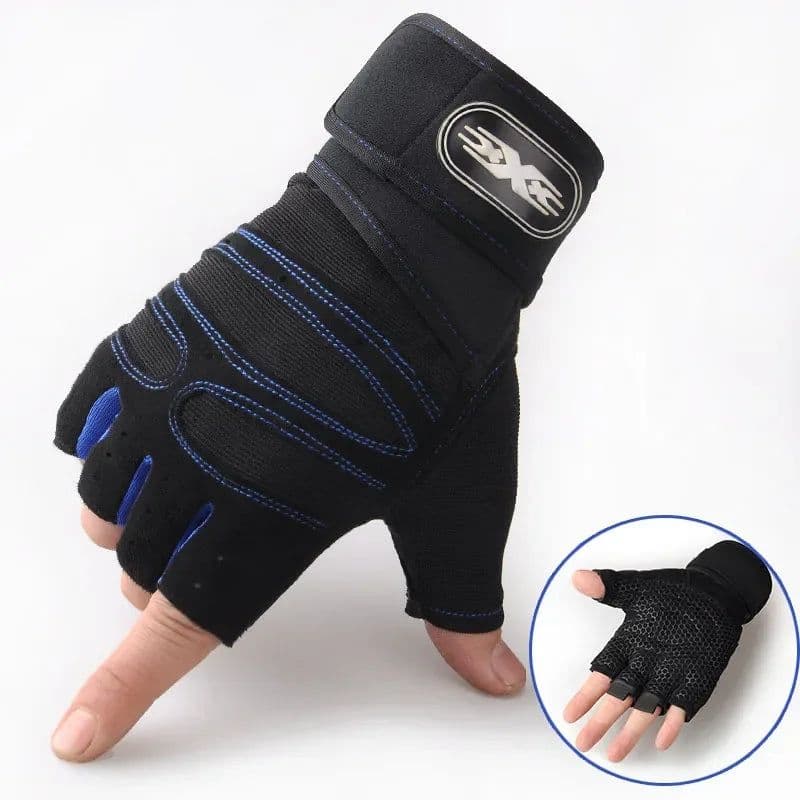 image-Gym Gloves for Men Women Fitness Weight Lifting Wristband Gloves Body Building Training Sports Exercise Cycling Glove Shockproof