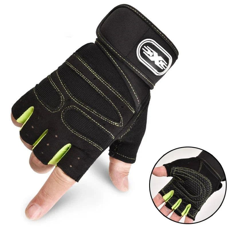 image-Gym Gloves for Men Women Fitness Weight Lifting Wristband Gloves Body Building Training Sports Exercise Cycling Glove Shockproof