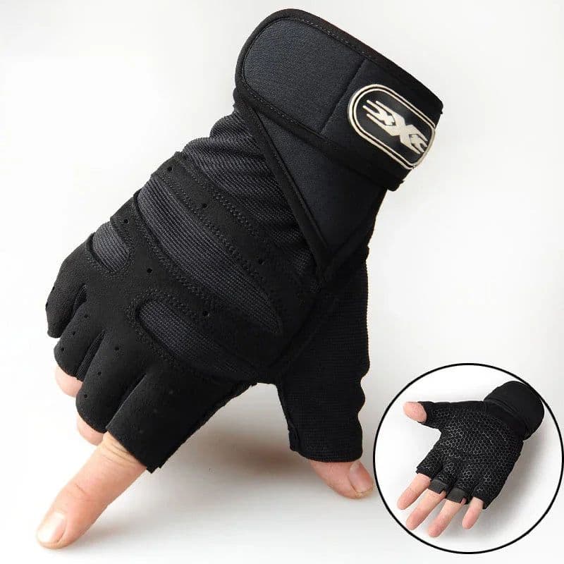 image-Gym Gloves for Men Women Fitness Weight Lifting Wristband Gloves Body Building Training Sports Exercise Cycling Glove Shockproof