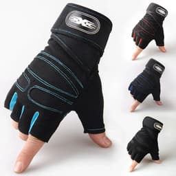 image-Gym Gloves for Men Women Fitness Weight Lifting Wristband Gloves Body Building Training Sports Exercise Cycling Glove Shockproof