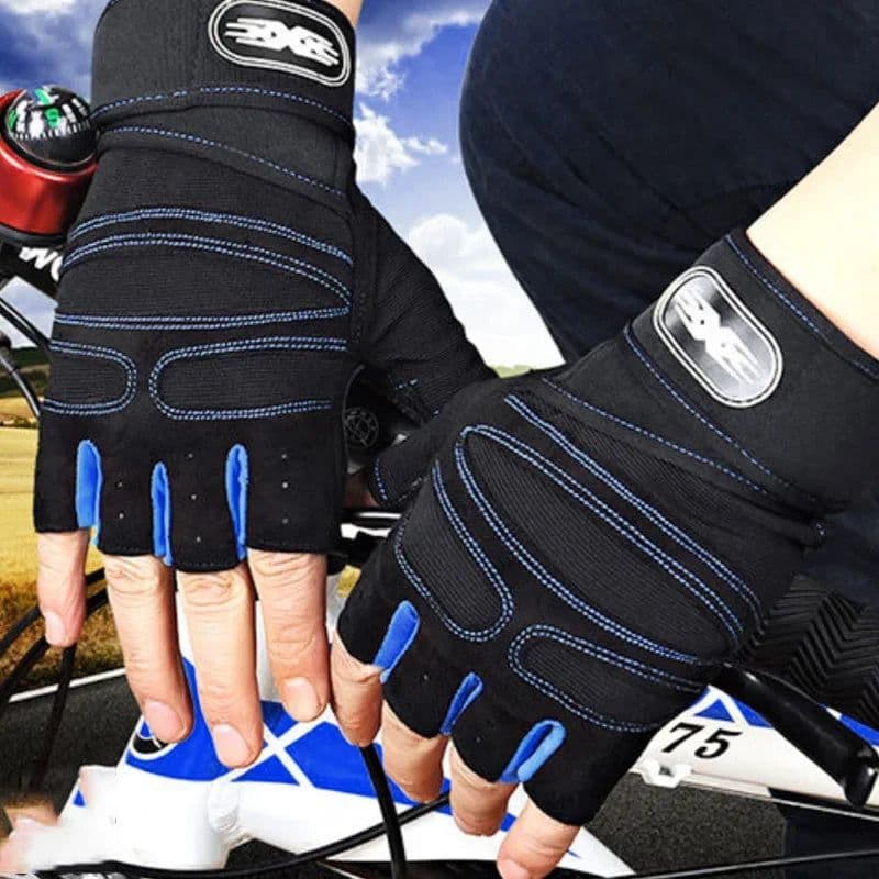 image-Gym Gloves for Men Women Fitness Weight Lifting Wristband Gloves Body Building Training Sports Exercise Cycling Glove Shockproof