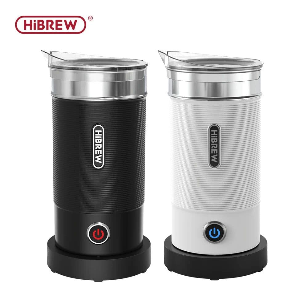 image-HiBREW Electric Milk Frother Frothing Foamer Chocolate Mixer Cold/Hot Latte Cappuccino fully automatic Milk Warmer Cool M1A
