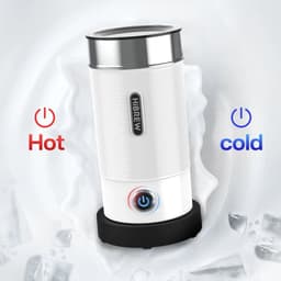 image-HiBREW Electric Milk Frother Frothing Foamer Chocolate Mixer Cold/Hot Latte Cappuccino fully automatic Milk Warmer Cool M1A