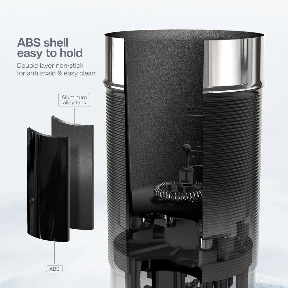 image-HiBREW Electric Milk Frother Frothing Foamer Chocolate Mixer Cold/Hot Latte Cappuccino fully automatic Milk Warmer Cool M1A