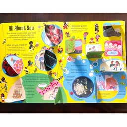 image-The Microscopic World Usborne Book See Inside Popular Science English Flap Picture Cardboard Books Early Childhood Learning Toys