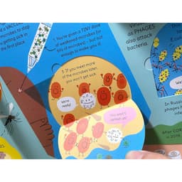 image-The Microscopic World Usborne Book See Inside Popular Science English Flap Picture Cardboard Books Early Childhood Learning Toys