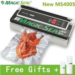 image-MAGIC SEAL MS400 Food Vacuum Sealer Machine Best Vacuum Sealer Packaging Machine Plastic Bag Sealer Common To All Bags