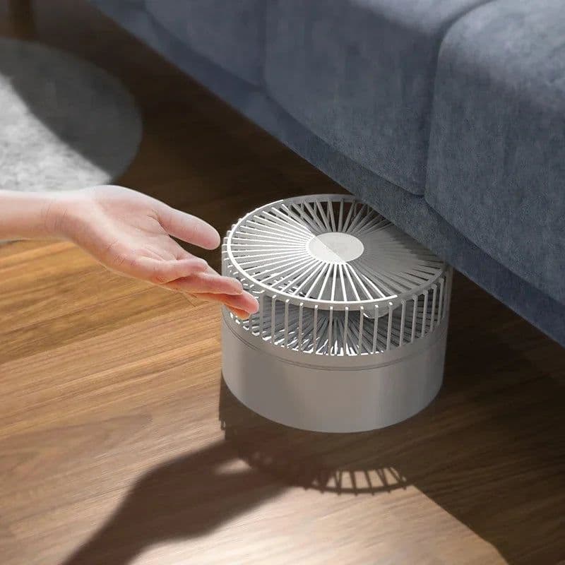 image-Xiaomi Summer Portable Floor Folding Fan N98 Rechargeable Standing Fan USB Spray Desktop Electric Fans With LED Night Light