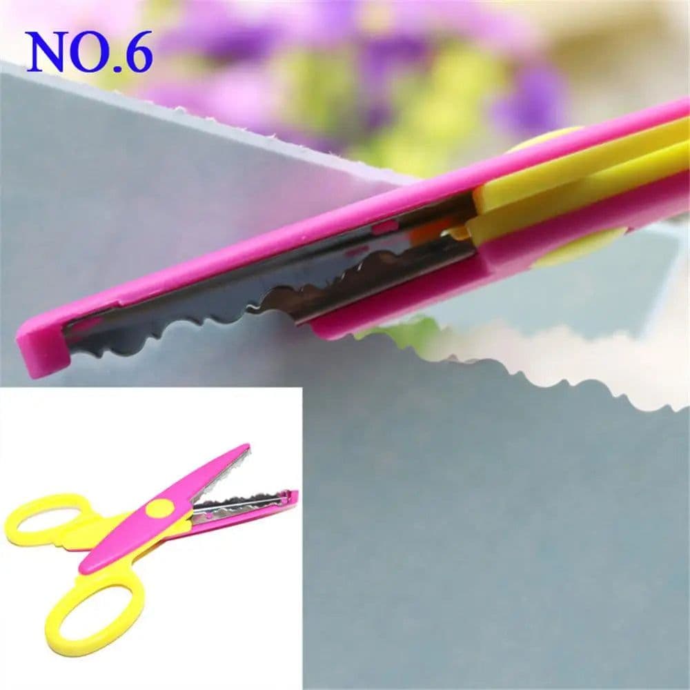 image-1 Pcs 6 Styles Selection Lace DIY Scissors Scrapbook Paper Photo Tools Diary Decoration Safety Scissors