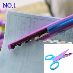 image-1 Pcs 6 Styles Selection Lace DIY Scissors Scrapbook Paper Photo Tools Diary Decoration Safety Scissors