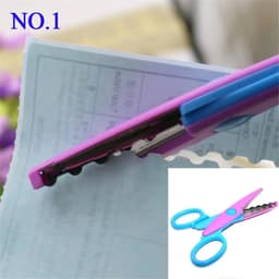 image-1 Pcs 6 Styles Selection Lace DIY Scissors Scrapbook Paper Photo Tools Diary Decoration Safety Scissors