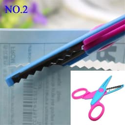 image-1 Pcs 6 Styles Selection Lace DIY Scissors Scrapbook Paper Photo Tools Diary Decoration Safety Scissors