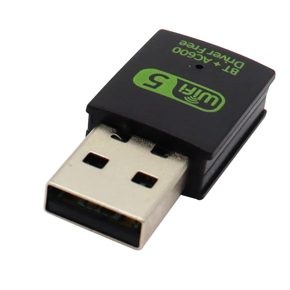 image-600Mbps USB WiFi Bluetooth Adapter Dual Band 2.4/5.8Ghz Wireless External Receiver Mini WiFi Dongle RTL8821CU for PC/Laptop