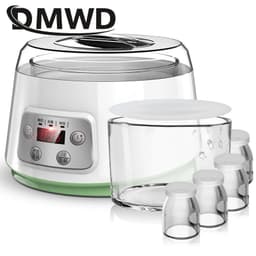 image-DMWD Mini Electric Yogurt Maker Automatic Leben Enzyme Fermenter Yoghurt Ceramic Container Cups Natto Rice Wine Ferment Machine