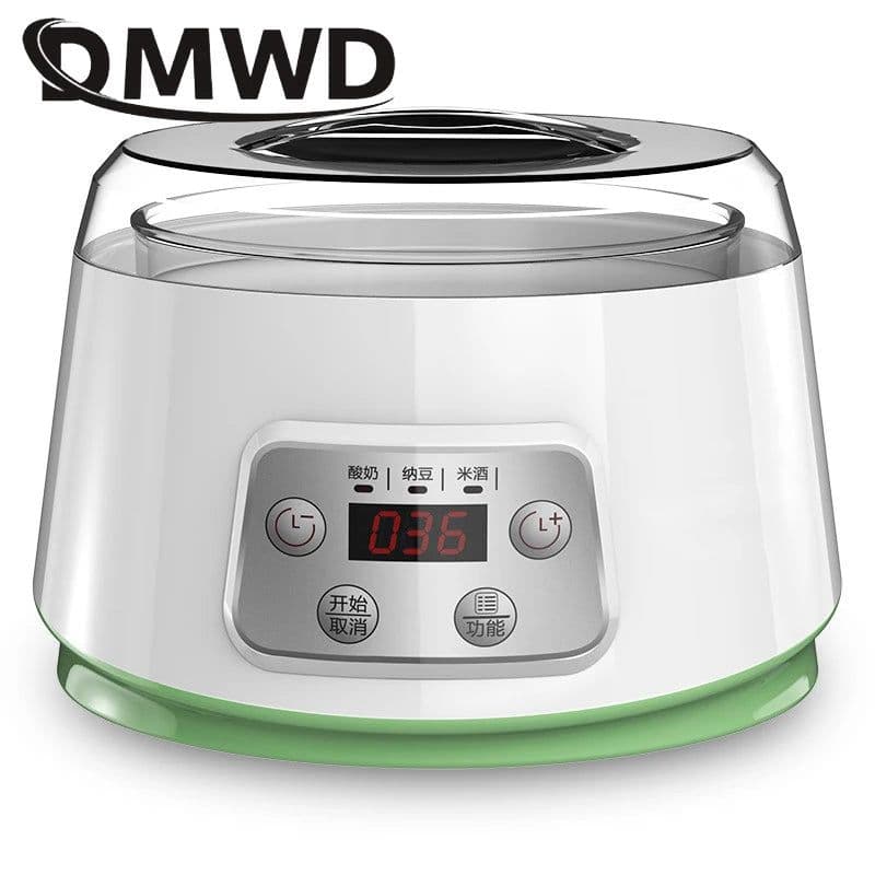 image-DMWD Mini Electric Yogurt Maker Automatic Leben Enzyme Fermenter Yoghurt Ceramic Container Cups Natto Rice Wine Ferment Machine