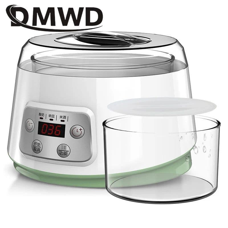 image-DMWD Mini Electric Yogurt Maker Automatic Leben Enzyme Fermenter Yoghurt Ceramic Container Cups Natto Rice Wine Ferment Machine