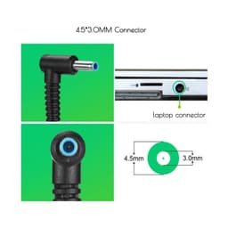 image-19.5V 3.33A 65W 4.5*3.0mm Laptop Charger Adapter For HP Envy 17-j010us Pavilion 15-j000 Chromebook 11 G4 G5 EE 14 G3 246 G4 248