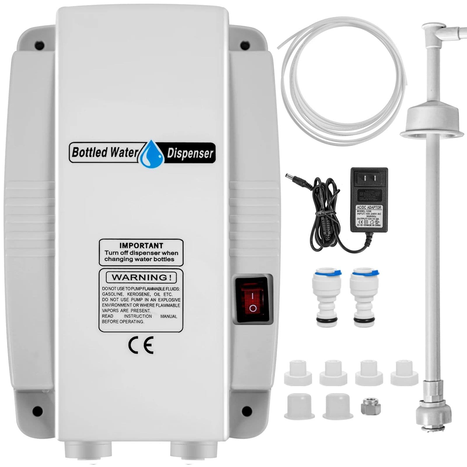 image-VEVOR Water Bottle Dispenser Pump System Filter Softener Single/Double Pipe Reverse Osmosis Equipment for Refrigerator Ice Maker