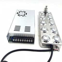 image-DC 48V New Ultrasonic Atomizer Industrial 10 Head Humidifier Fog Machine 5Kg/H Ultrasonic Mist Maker Fogger For Mushroom