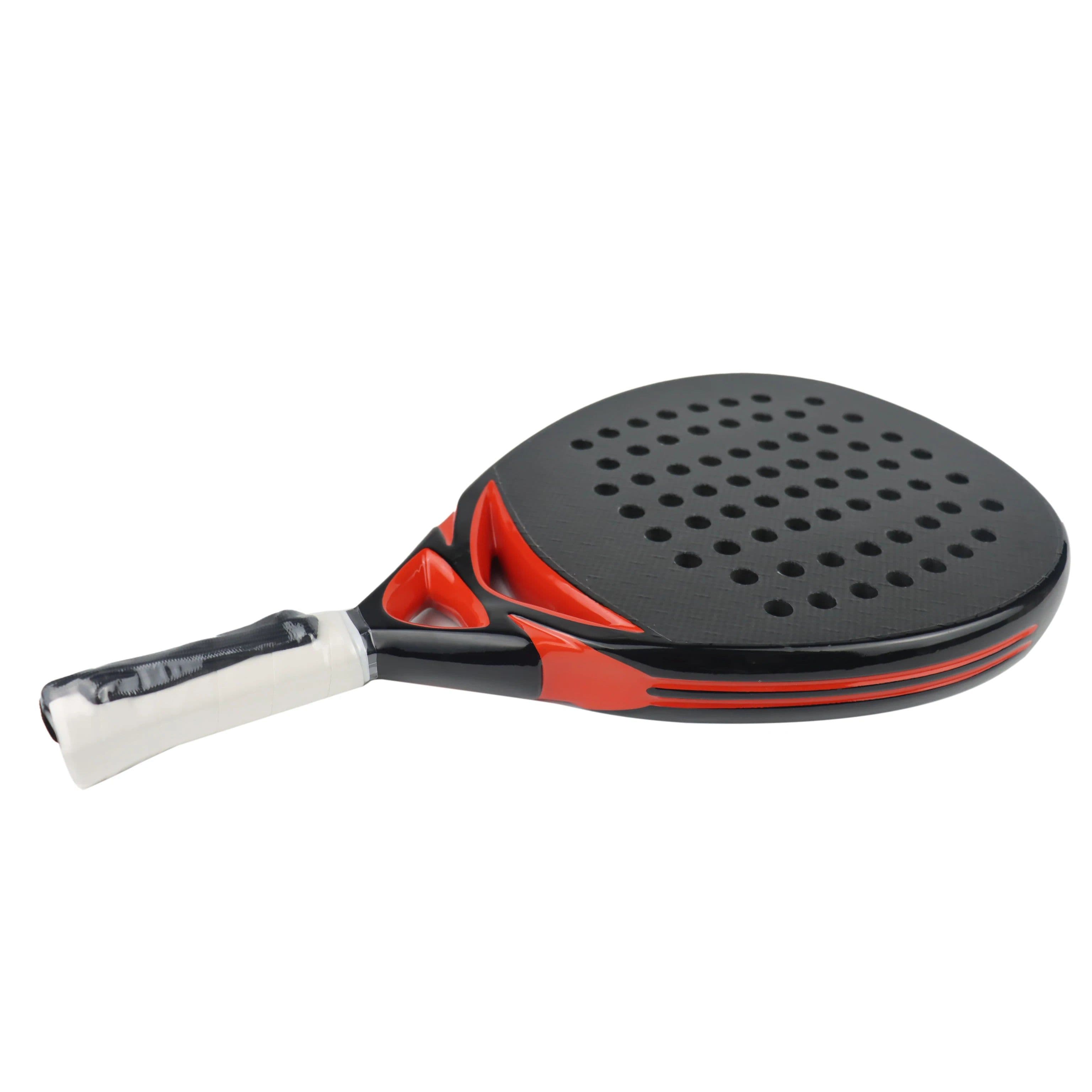 image-Padel Racket 3K Carbon Fiber Rough Surface Tennis With EVA SOFT Padel Paddle