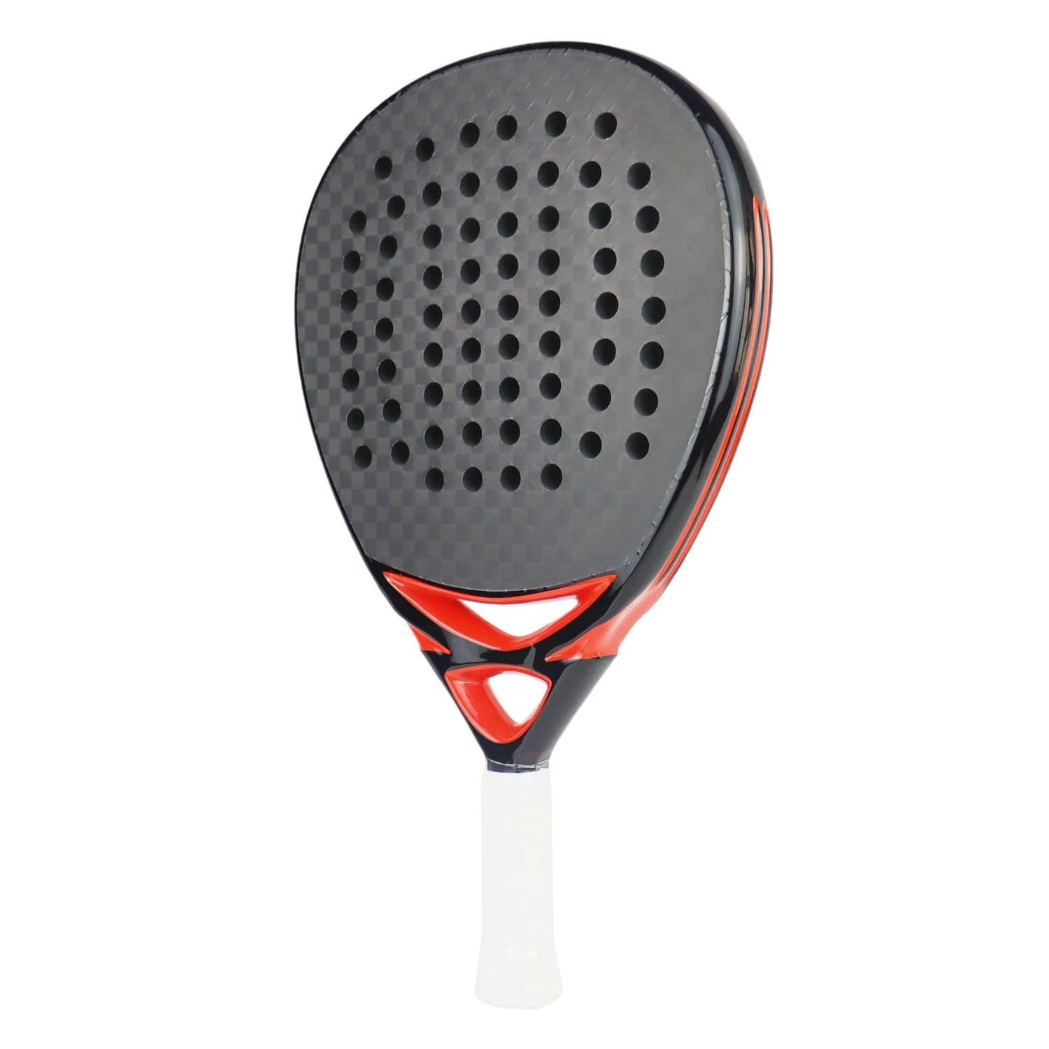 image-Paddle Racket Professional 12K Carbon Fiber Rough Surface with EVA Soft Memory Foam Core Raqueta Padel Racket