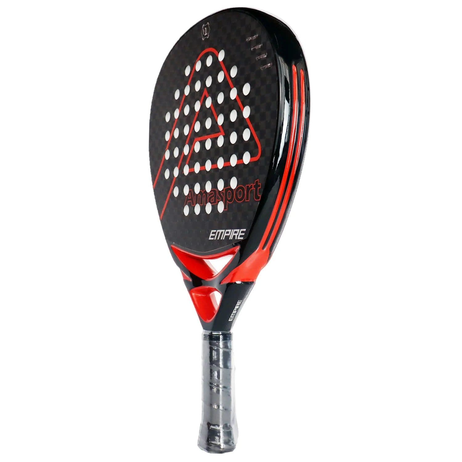 image-AMASPORT 38mm Padel Tennis Racket D Rough Surface EVA Soft 3K/12K/18K/Kevlar Carbon High Balance Paddle Racket for Advanced
