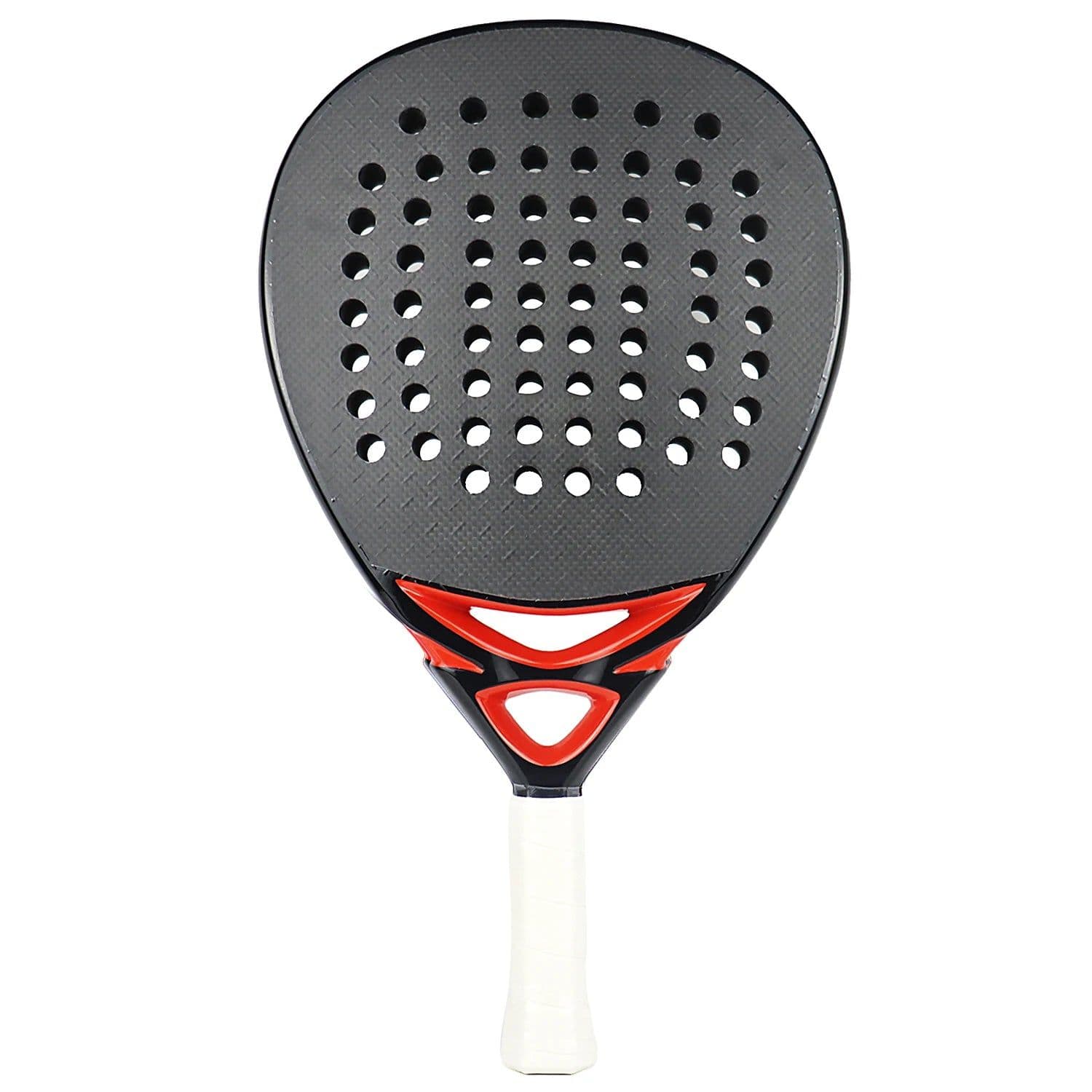 image-AMASPORT 38mm Padel Tennis Racket D Rough Surface EVA Soft 3K/12K/18K/Kevlar Carbon High Balance Paddle Racket for Advanced