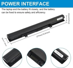 image-New PA5185U-1BRS Laptop Battery Compatible with Toshiba Satellite Laptop Notebook P/N:PA5184U-1BRS PA5186U-1BRS PA5195U-1BRS