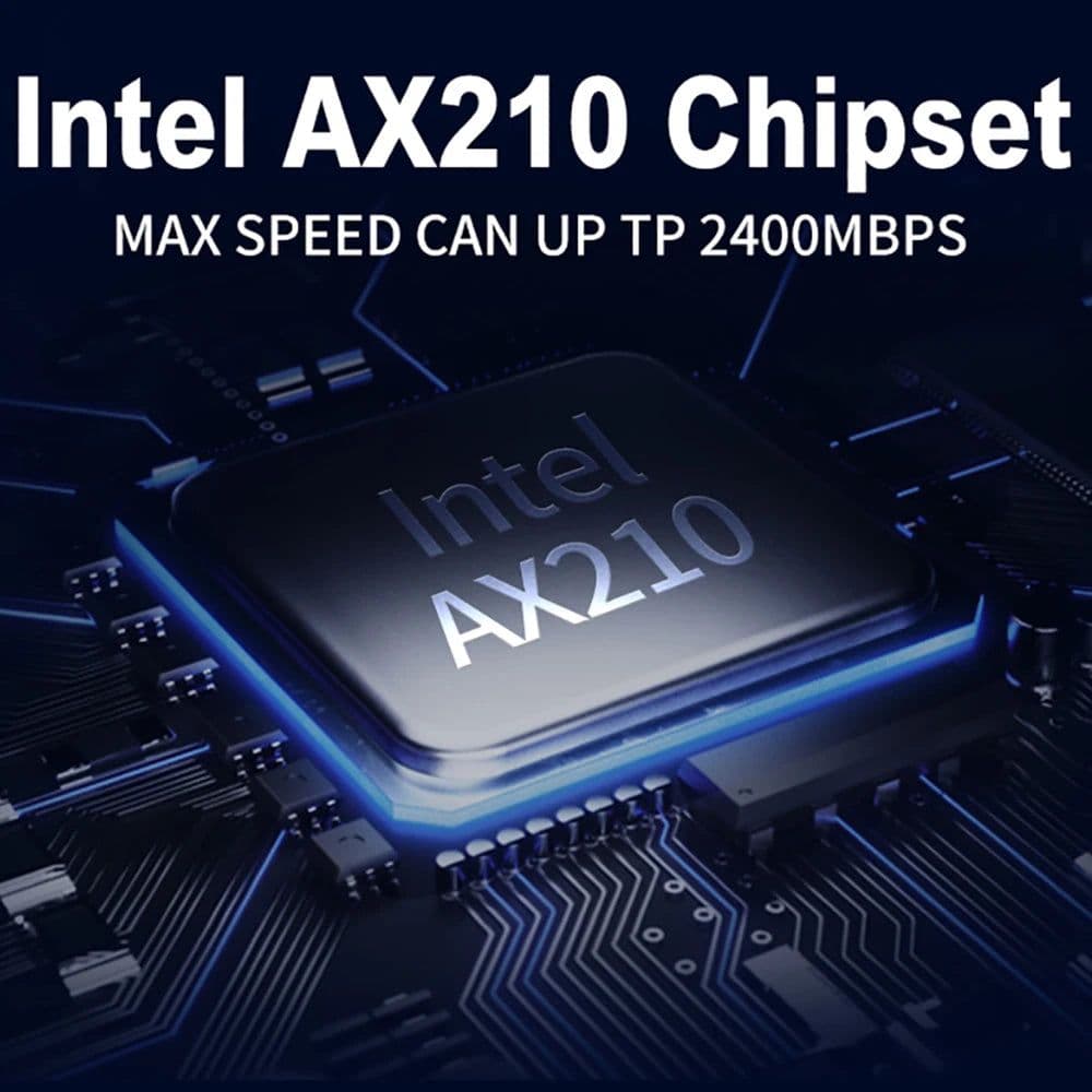 image-5374Mbps Bluetooth 5.3 WIFI 6E PCIE Adapter Intel AX210 Tri Band Wireless WifI 6 Network Card Windows 11 Window10 For PC
