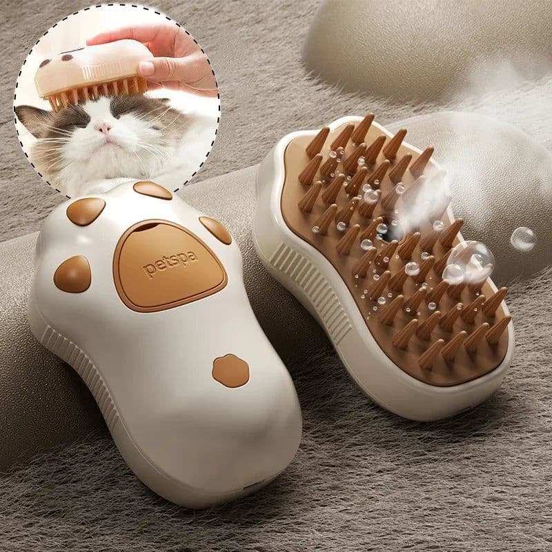 image-3 in 1 Electric Spray Cat Hair Brush Pet Brush Dog Hair Beauty Comb Pet Steam Brush Steam Cat Dog Hair Brush Special Comb