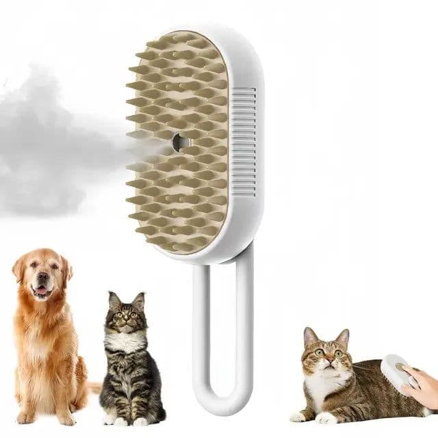 image-3 in 1 Electric Spray Cat Hair Brush Pet Brush Dog Hair Beauty Comb Pet Steam Brush Steam Cat Dog Hair Brush Special Comb