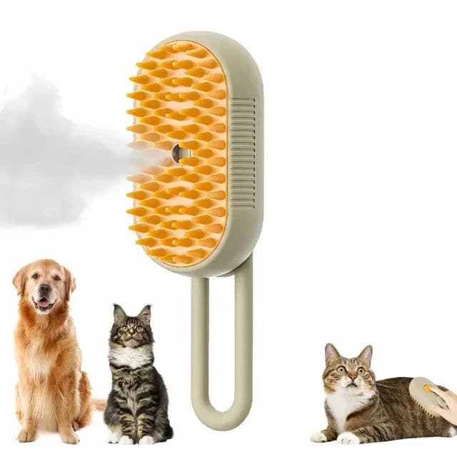 image-3 in 1 Electric Spray Cat Hair Brush Pet Brush Dog Hair Beauty Comb Pet Steam Brush Steam Cat Dog Hair Brush Special Comb