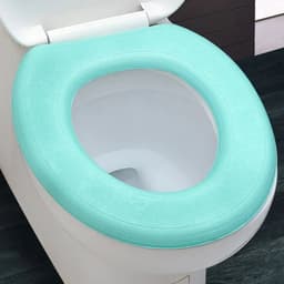 image-Waterpoof Soft Toilet Seat Cover Bathroom Washable Closestool Mat Pad Cushion O-shape Toilet seat Bidet Toilet Cover Accessories