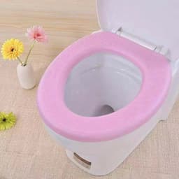 image-Waterpoof Soft Toilet Seat Cover Bathroom Washable Closestool Mat Pad Cushion O-shape Toilet seat Bidet Toilet Cover Accessories