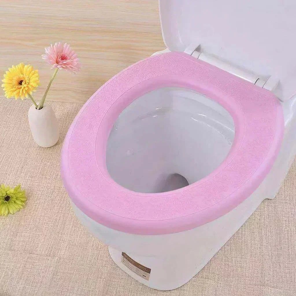 image-Waterpoof Soft Toilet Seat Cover Bathroom Washable Closestool Mat Pad Cushion O-shape Toilet seat Bidet Toilet Cover Accessories