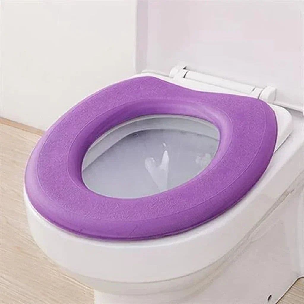 image-Waterpoof Soft Toilet Seat Cover Bathroom Washable Closestool Mat Pad Cushion O-shape Toilet seat Bidet Toilet Cover Accessories