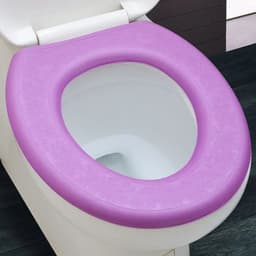 image-Waterpoof Soft Toilet Seat Cover Bathroom Washable Closestool Mat Pad Cushion O-shape Toilet seat Bidet Toilet Cover Accessories