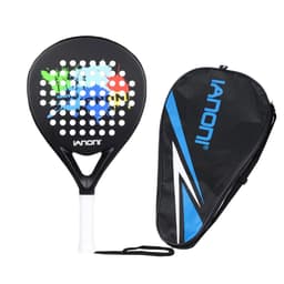 image-High Quality Carbon and Glass Fiber Padel Racket Soft Face Tennis Paddle Racquet with Bag Cover