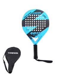 image-High Quality Carbon and Glass Fiber Padel Racket Soft Face Tennis Paddle Racquet with Bag Cover